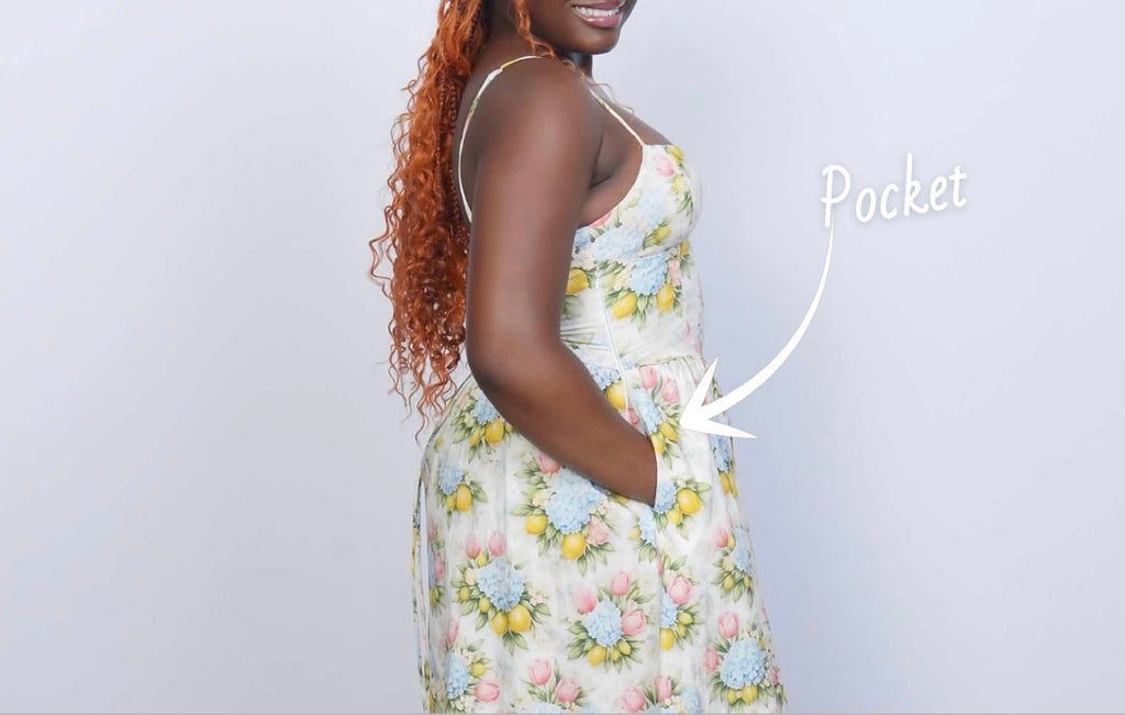Summer garden floral dress