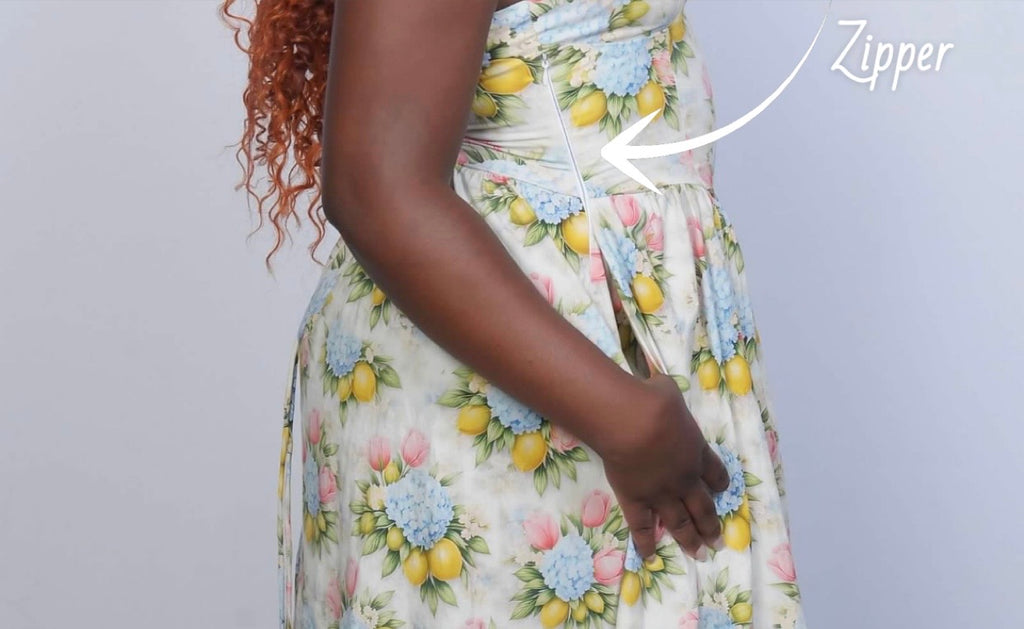 Summer garden floral dress
