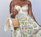 Summer garden floral dress