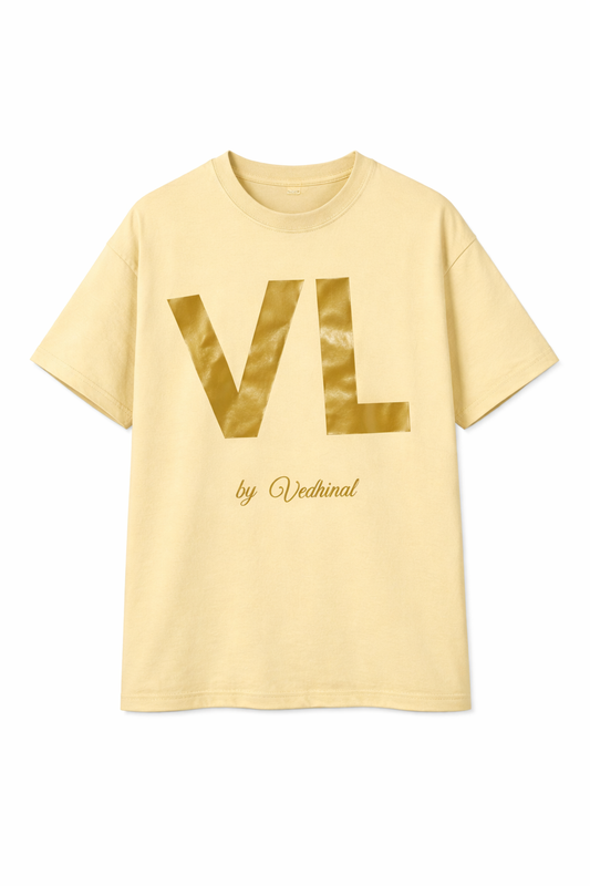 Cream VL logo t-shirt