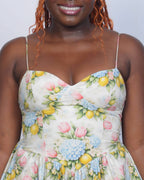 Summer garden floral dress