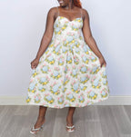Summer garden floral dress