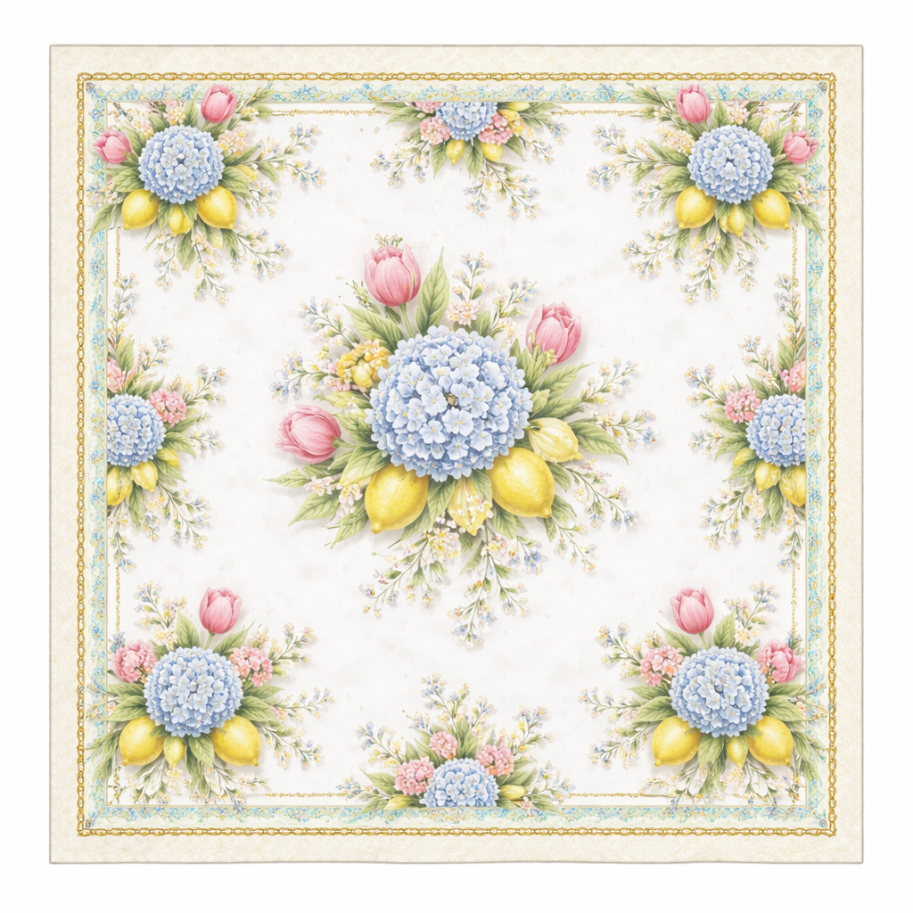 Summer garden scarf